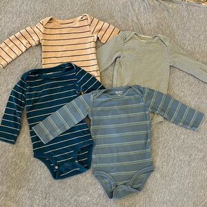 Carter’s Long Sleeve Bodysuit Bundle- 12 Month